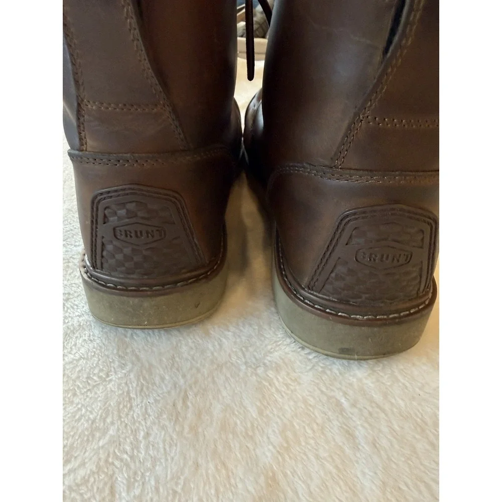 Brunt Marin Comp Toe Work Boot Size 13 6" Slip & Oil Resistant Brown F2413 18 - Picture 6 of 13